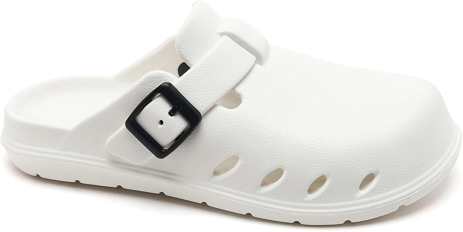 

Садовые сабо для женщин и мужчин, шлепанцы-слипоны, удобные сабо, противоскользящие, для прогулок, душа на улице, летние пляжные тапочки Generic, белый