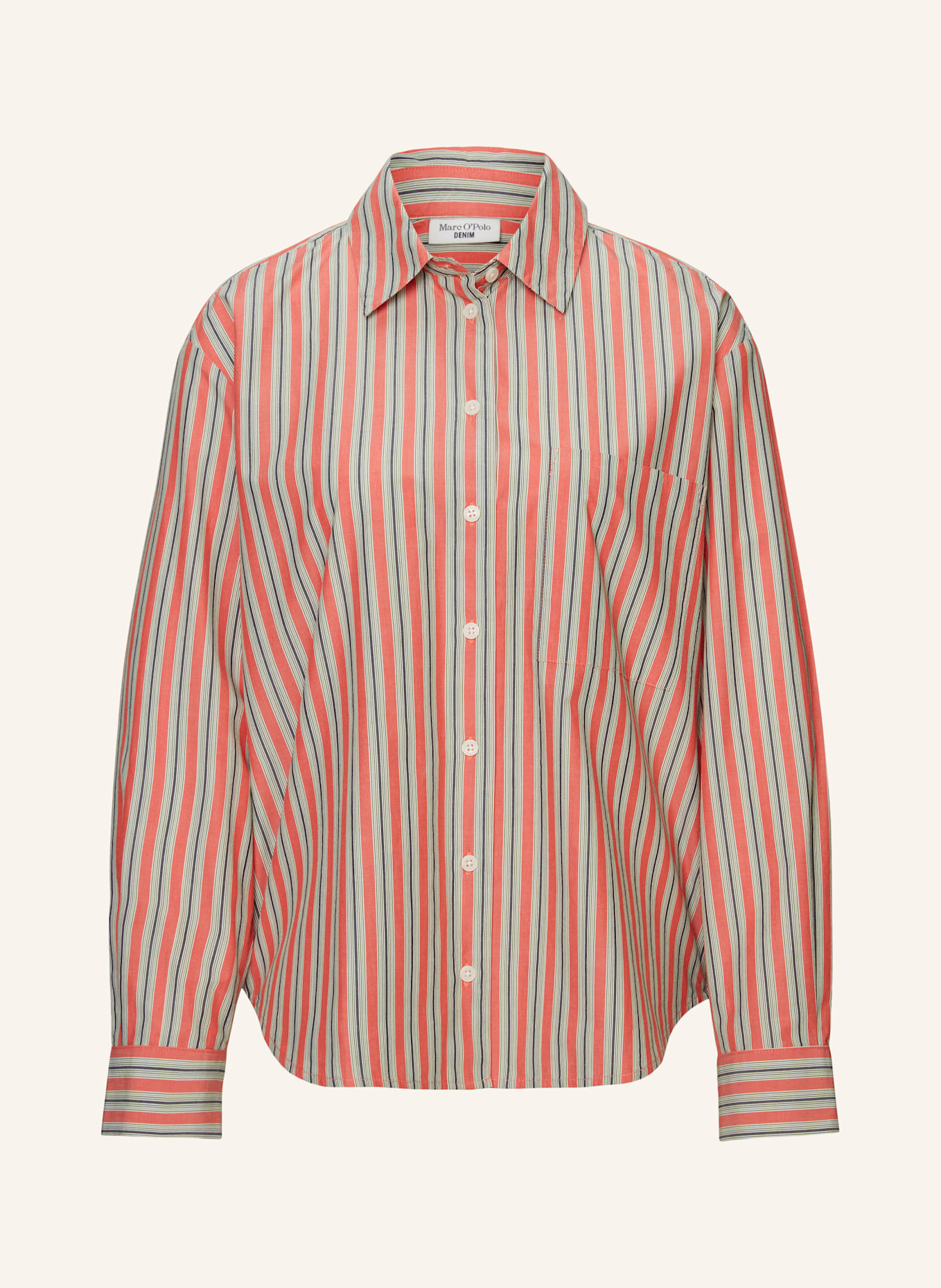 

Полосатая блузка Marc O'Polo Denim, красный