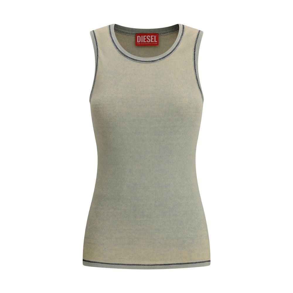 

Ребристый топ Diesel, бежевый