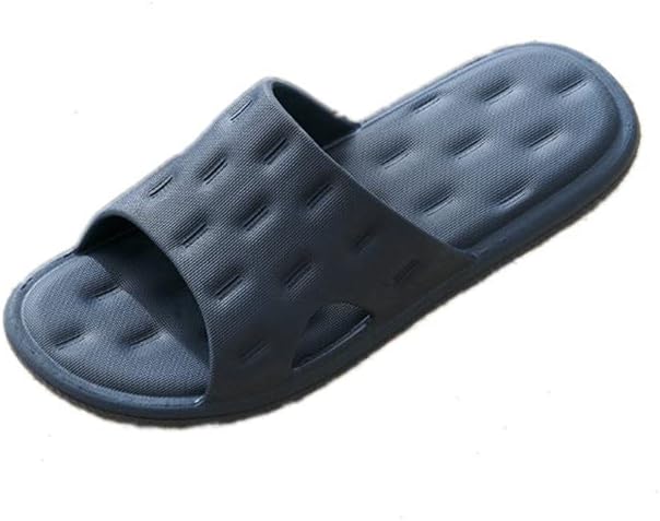 

Мужские тапочки для ванной с толстой подошвой EVA, противоскользящие, для дома Materuieyes, темно-синий
