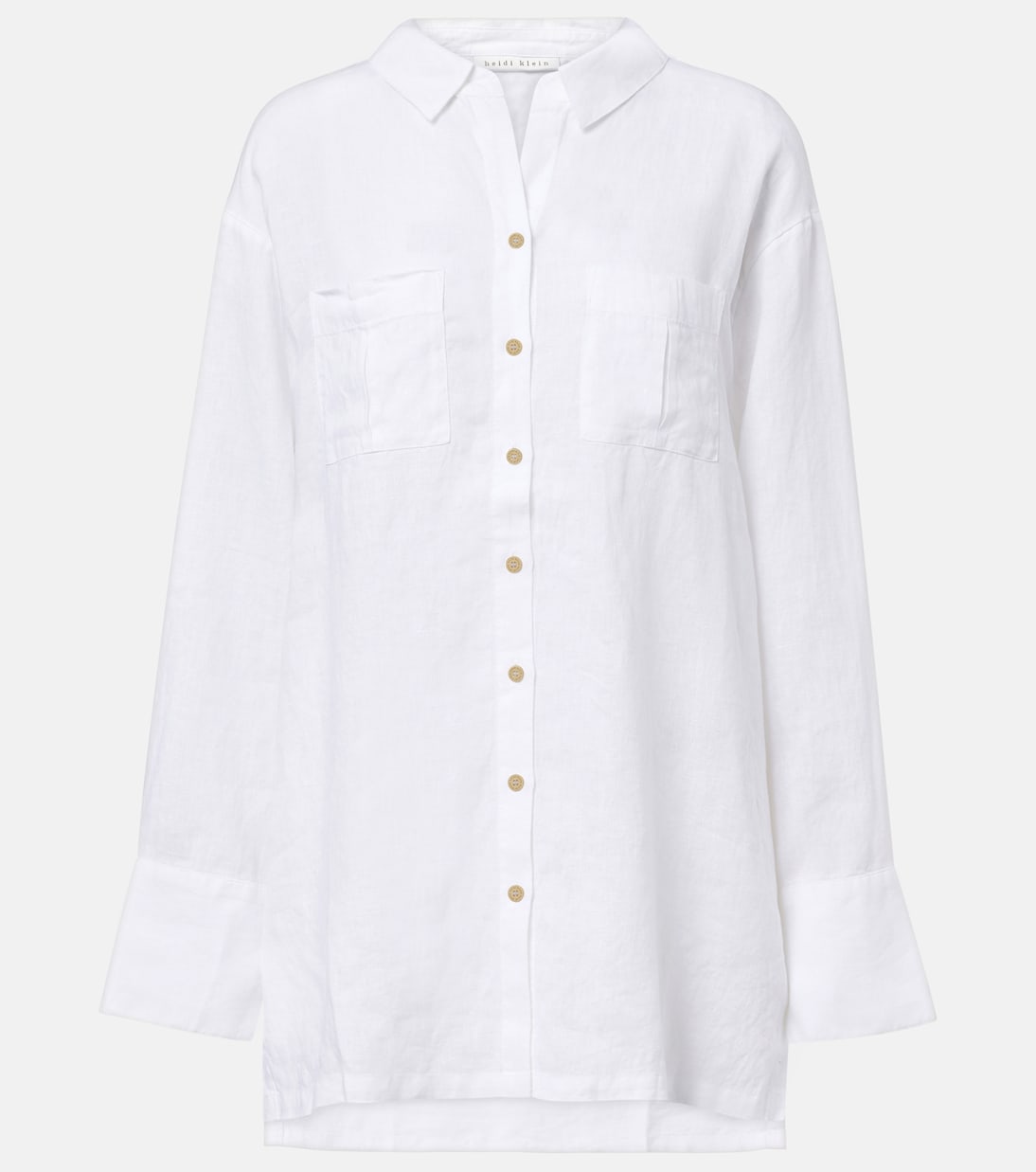 

Белая льняная рубашка White Bay Heidi Klein, Wht-Wht