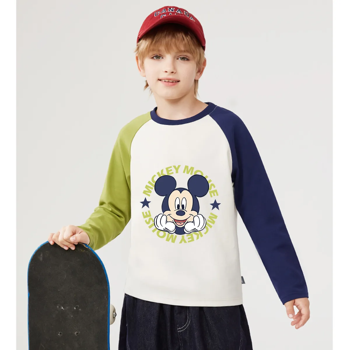 Футболка детская для возраста 3-7 лет Disney, Green Fishing Blue — фото 3