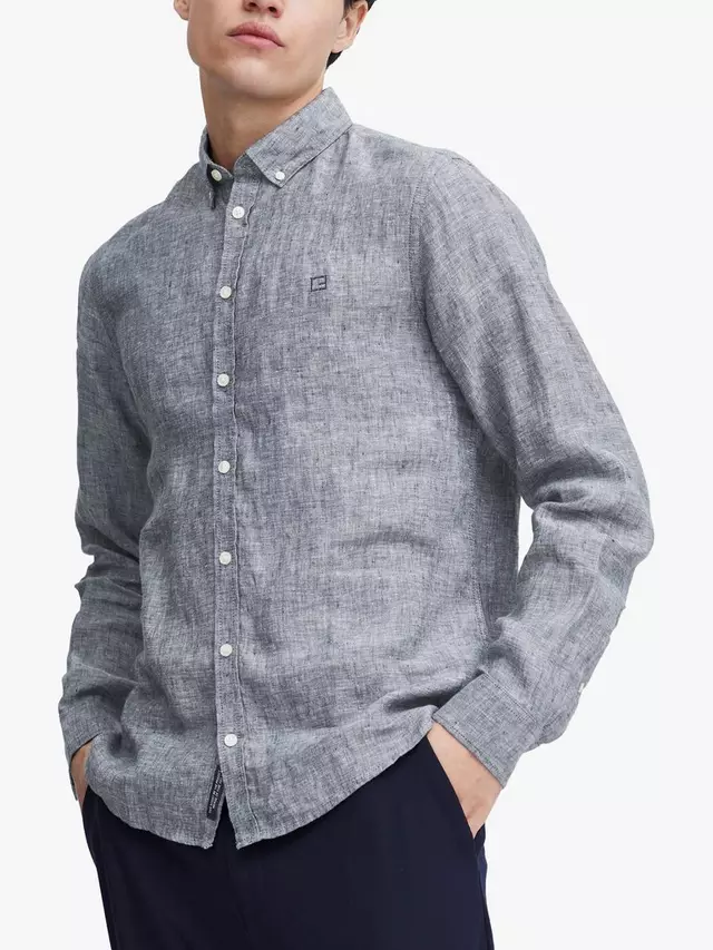 

Рубашка Casual Friday Anton Long, цвет navy/blazer/melange