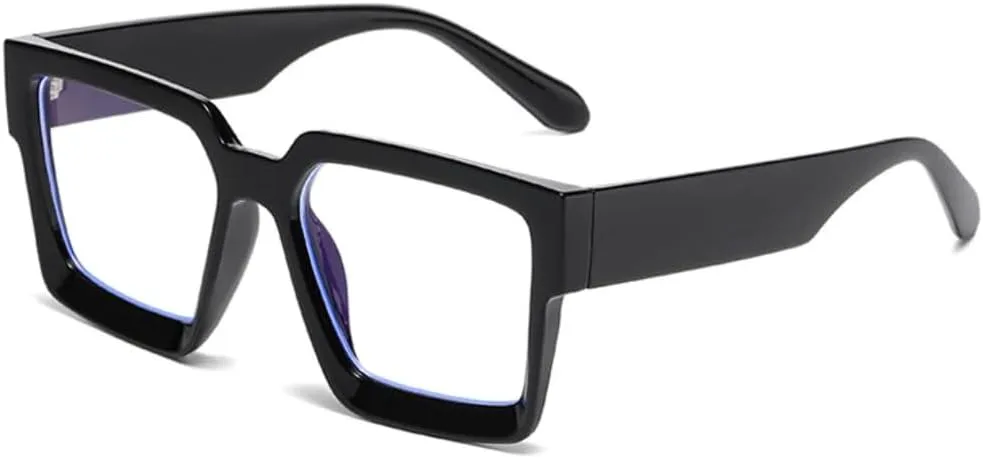 

Большие солнцезащитные очки для женщин и мужчин, прозрачные, градиентные, с защитой от УФ-излучения UV400, в стиле панк (черные, прозрачные) TVTBBVV, Black Clear