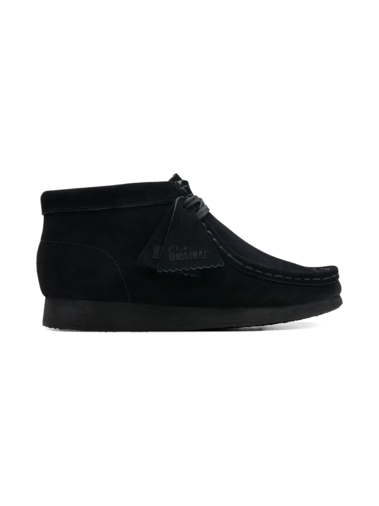 

Замшевые ботинки Wallabee на шнуровке Clarks Kids, черный