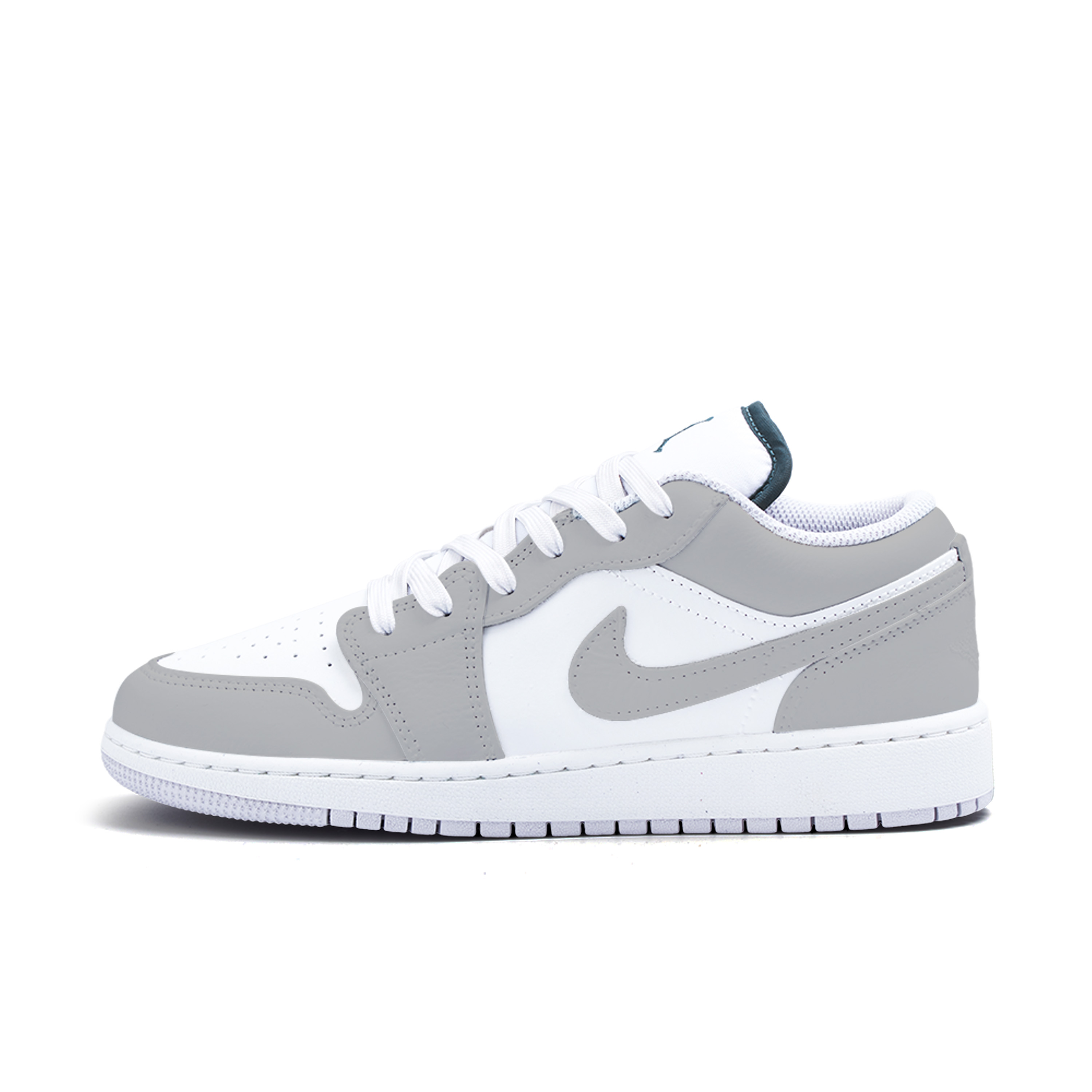 

Баскетбольные кроссовки Air 1 для детей начальной школы Jordan, серый/белый