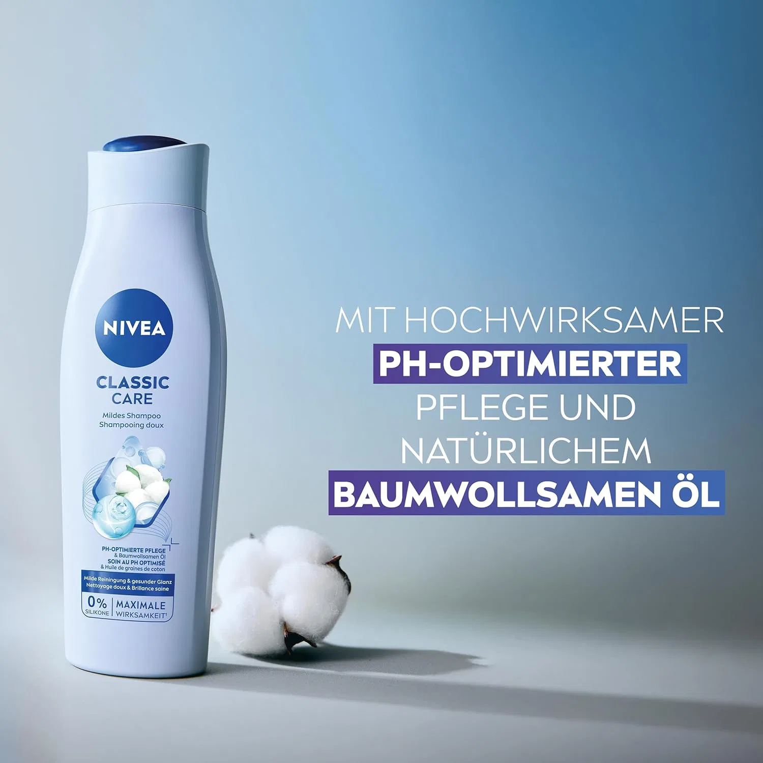 Шампунь NIVEA Classic Care с хлопковым маслом, 250 мл Nivea — фото 2