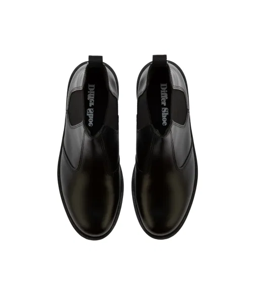 Челси-ботфорты мужские на каблуке 7 см DIFFERSHOE чёрные — фото 4