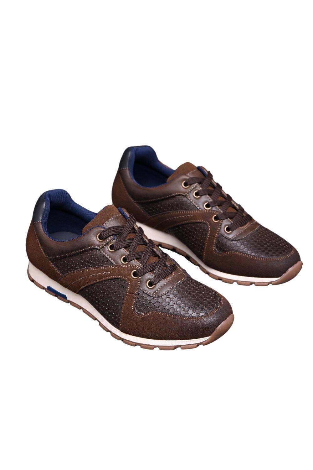 Повседневная комфортная классическая обувь в деловом стиле TOP STAKA SHOES, коричневый — фото 3