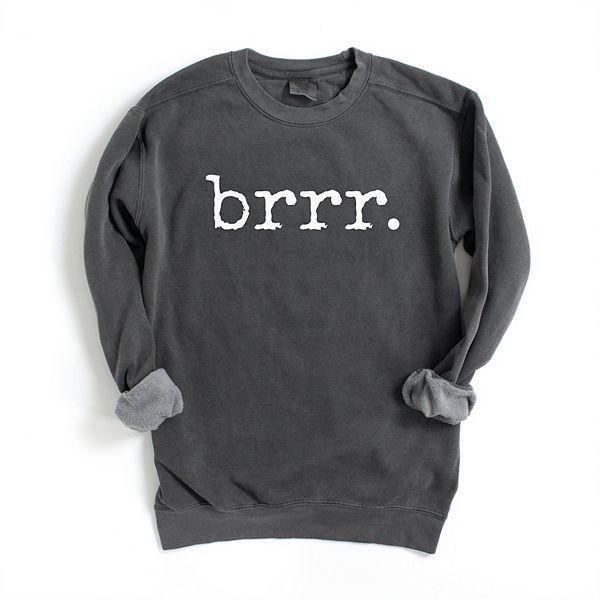 

Женская толстовка с графическим принтом, окрашенная в технике "Brrr typewriter" Simply Sage Market, Pepper