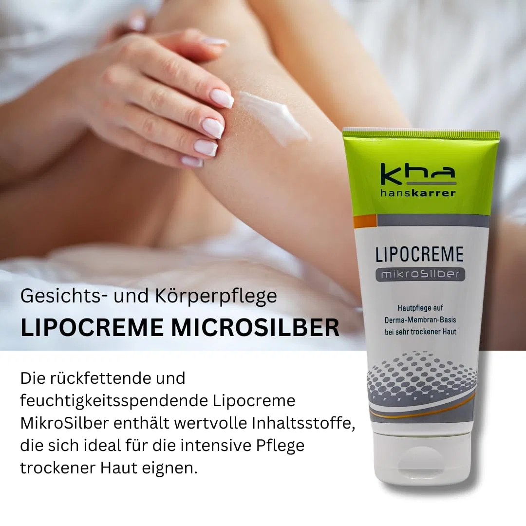 Интенсивный крем Hans Karrer Lipocreme Microsilver для сухой кожи, 200 мл Pharma Perle, 1 X 200 Ml — фото 4