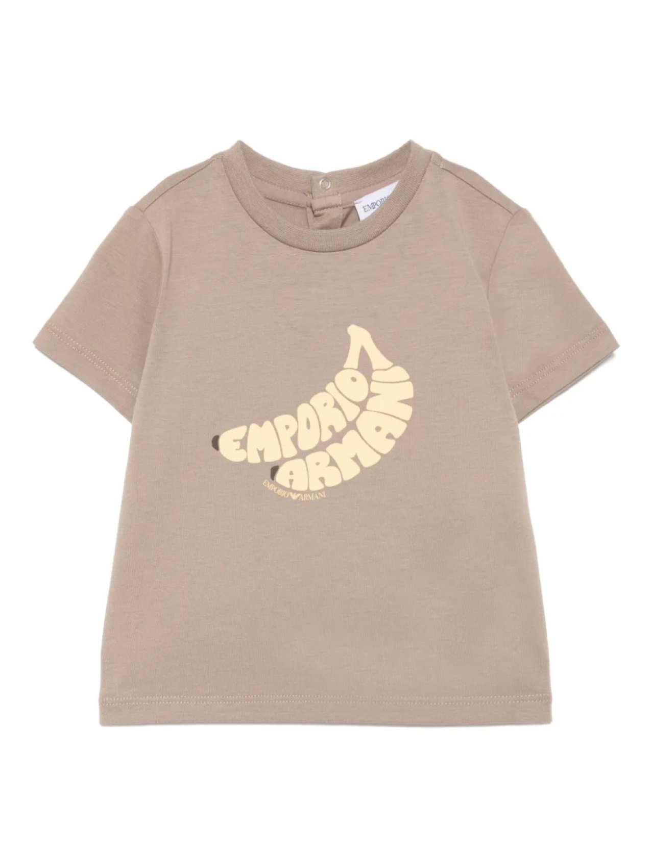 

Emporio Armani Kids футболка с графичным принтом, коричневый