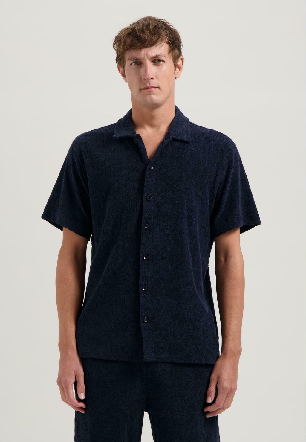 

Рубашка DSTREZZED MYRON SHIRT JACQUARD TOWELING, синий