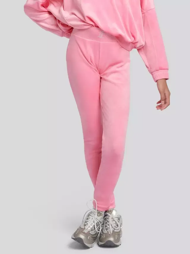 Детский комплект: свободная толстовка и велюровые леггинсы Juicy Couture, Morning Glory — фото 4
