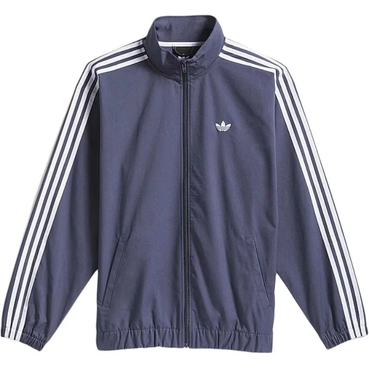Adidas Originals Куртка мужская с воротником-стойкой, темно-синяя