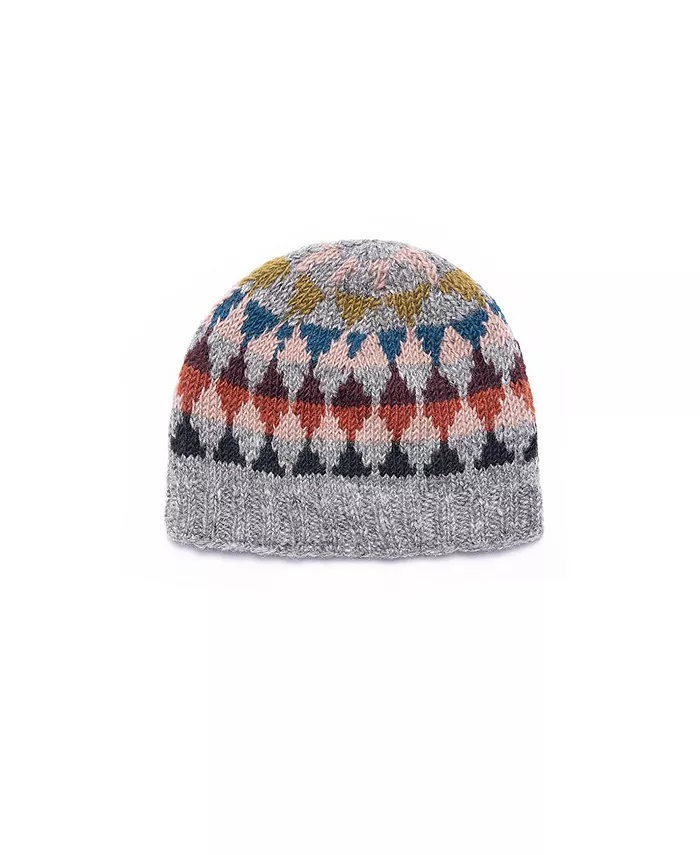 

Женская вязаная вручную шерстяная шапка Artisan Jaya Harlequin Feelgoodz, мультиколор