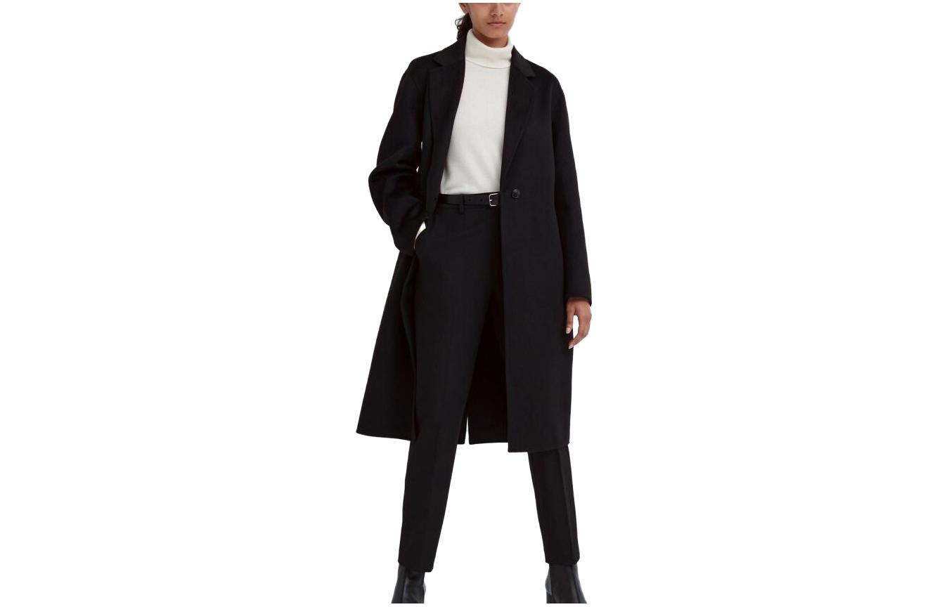 

UNIQLO Пальто Женское Черное, Черный, UNIQLO Пальто Женское Черное
