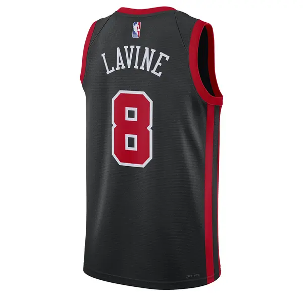 Майка Nike Dri-FIT NBA Swingman Jersey 2023/24 City Edition 'Chicago Bulls Zach Lavine', черный — фото 2