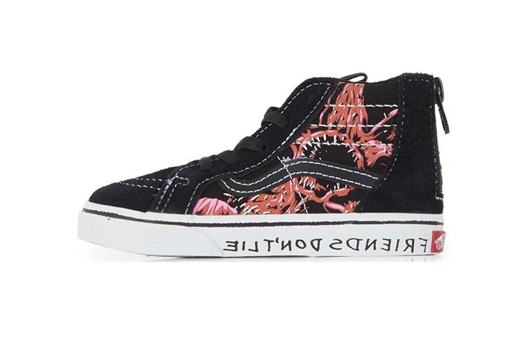 Кроссовки Vans Sk8 Stranger Things X -Hi Zip Toddler 'Upside Down', черный