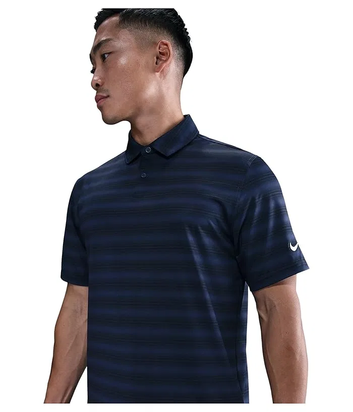 Поло Nike Dri-FIT Good Polo с коротким рукавом полоска, College Navy/College Navy/White — фото 4