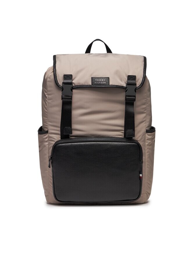 

Рюкзак Tommy Hilfiger Th Lux Nylon Flap Backpack AM0AM11817, бежевый