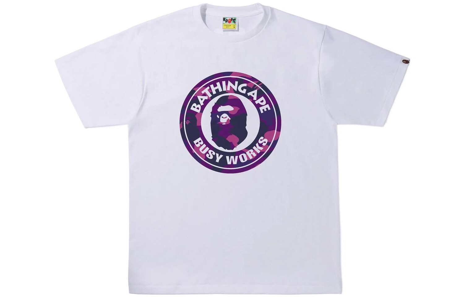 

Футболка BAPE Color Camo Busy Works SS22 A Bathing Ape, фиолетовый