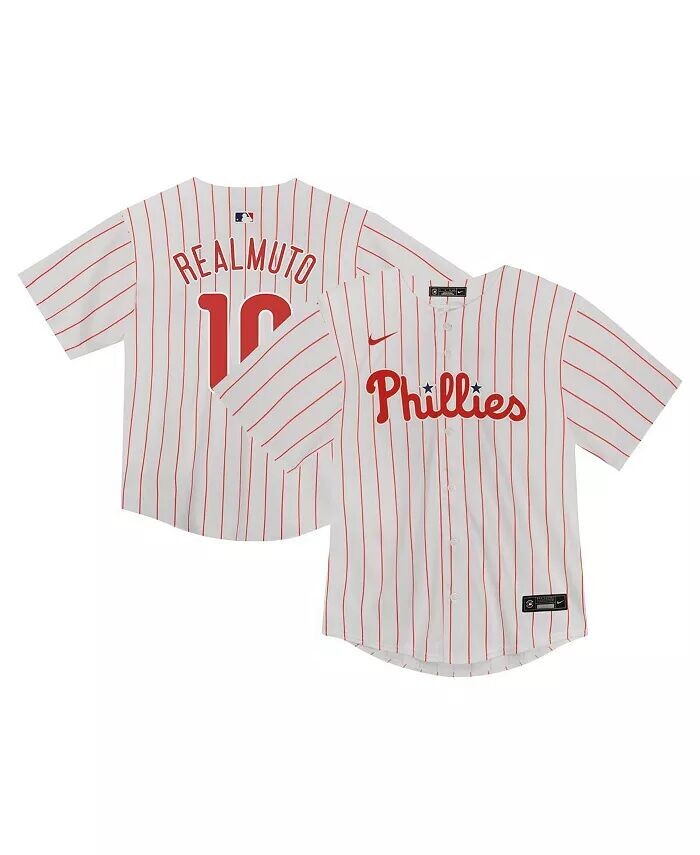 

Майка для малышей JT Realmuto White Philadelphia Phillies Game Nike