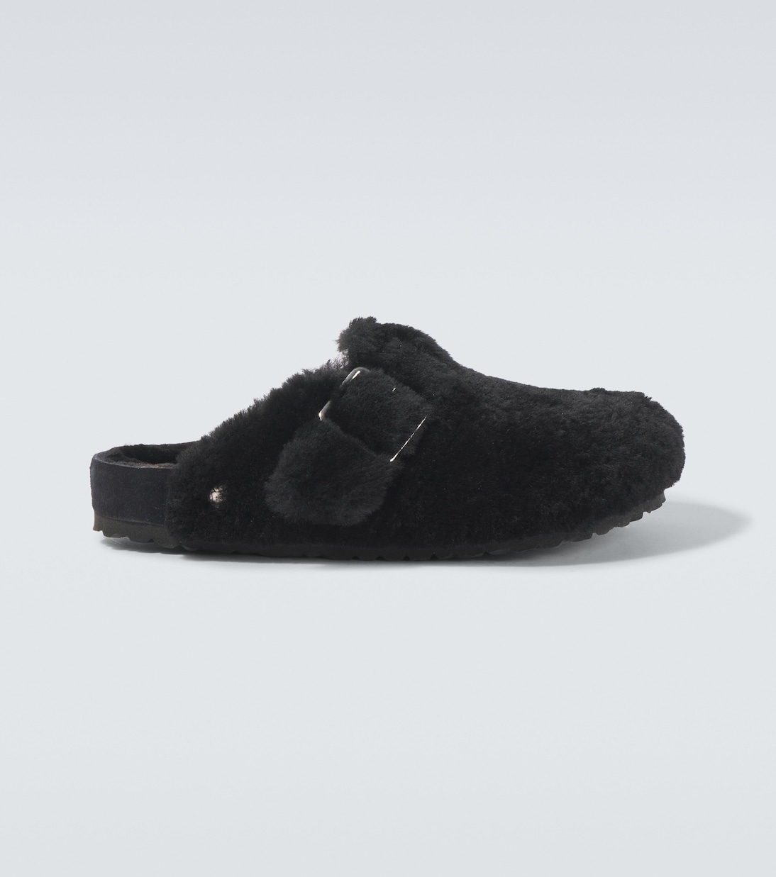 

Бостонские 1774 замшевые мюли на овчине Birkenstock 1774, черный