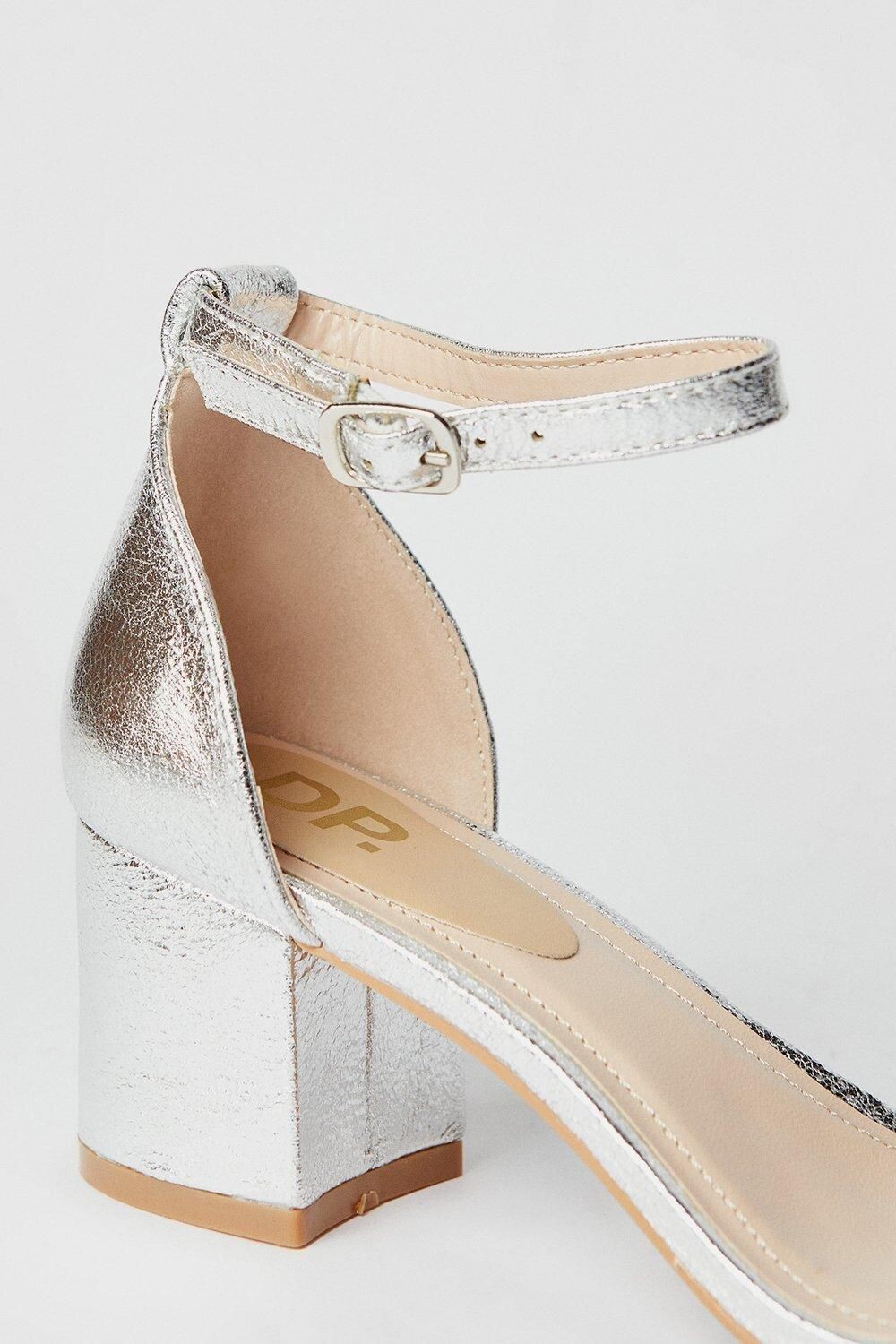 Туфли женские Dorothy Perkins на каблуке, серебряный — фото 4