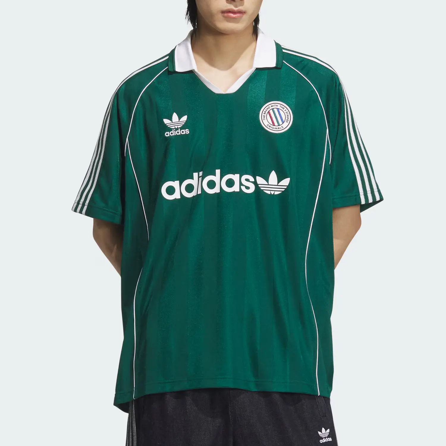 Футболка SS25 Soccer Jersey Men's Adidas Originals, зеленый — фото 3