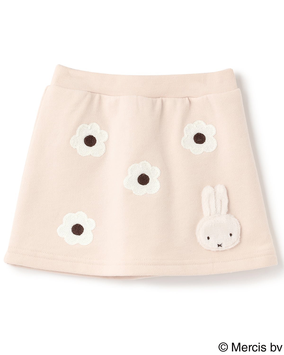 Юбка и брюки с вышивкой в виде цветов Petit main, Light Pink