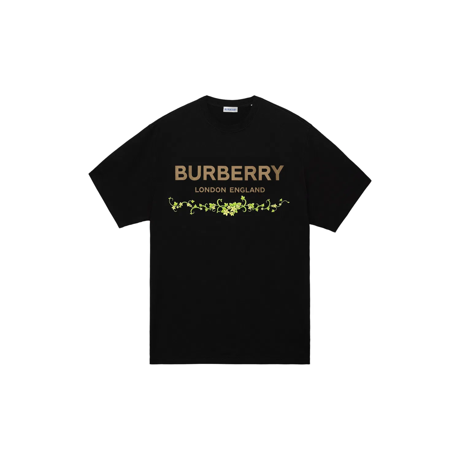 Футболка Burberry мужская с принтом Wisteria Garden, хлопок, круглый вырез, лето