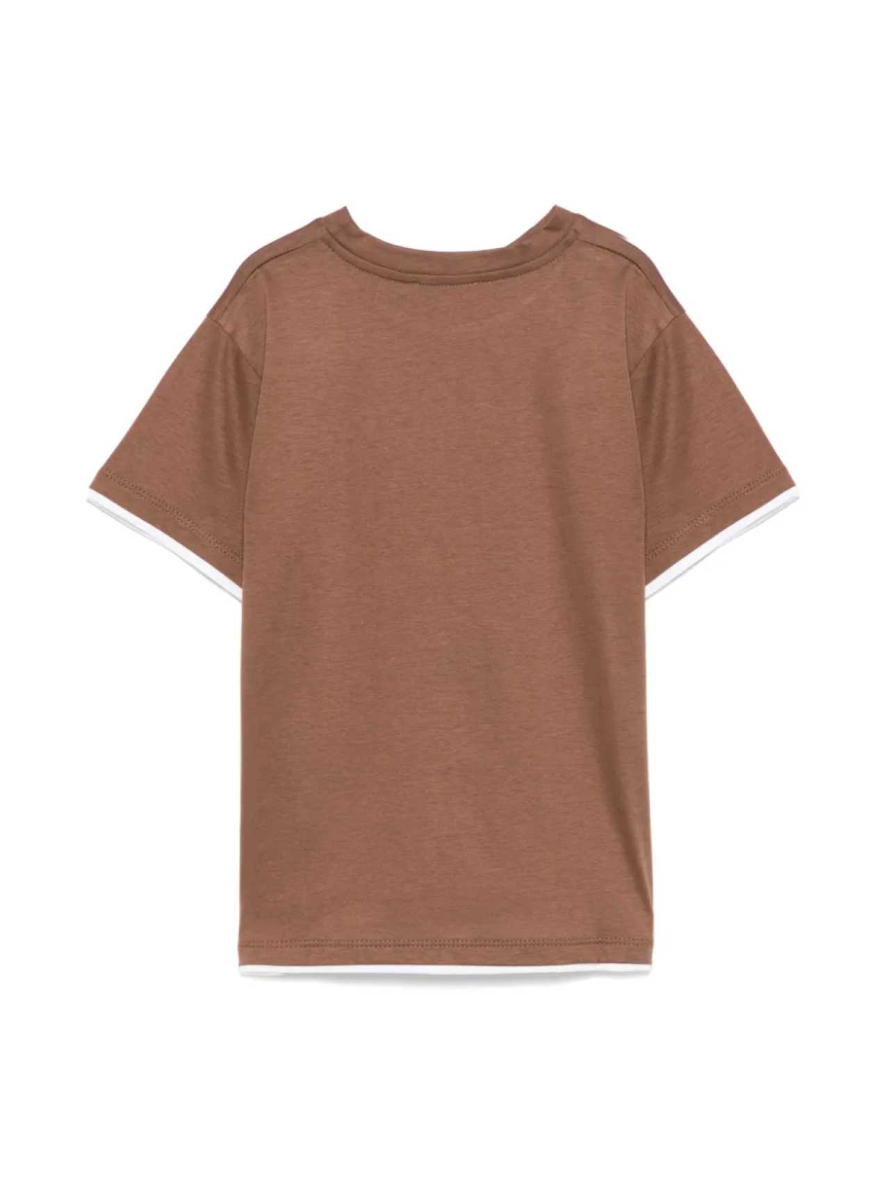 Футболка Paolo Pecora Kids из мягкого джерси, коричневый — фото 2