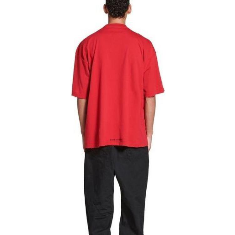 Футболка Balenciaga Je t'aime T-shirt Large Fit 'Red', красный — фото 4