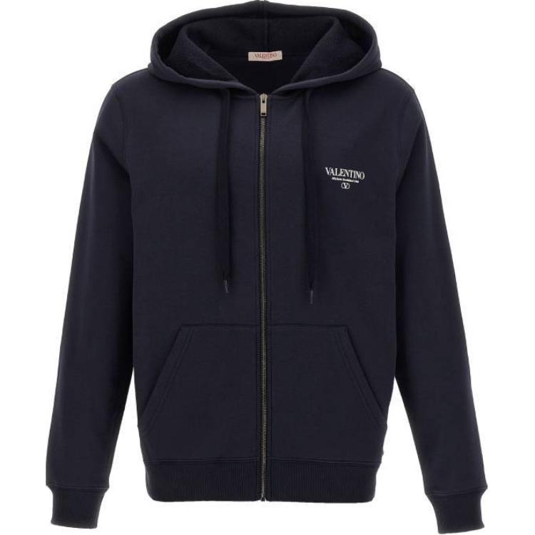 

Курка с затяжками на молнии Valentino, Морской синий
