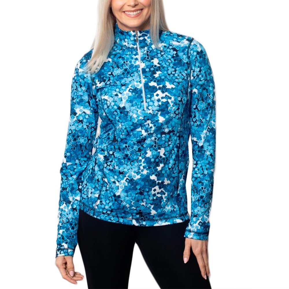 

Куртка-поло Sno Skins Micro Fiber Print с застежкой-молнией на четверть длины (женская), Confetti