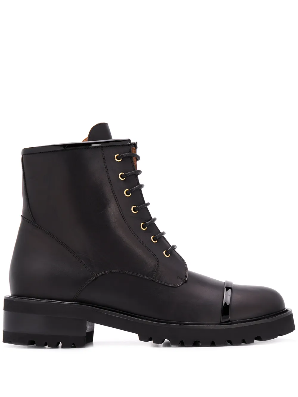 Массивные ботинки на шнуровке Malone Souliers, черный