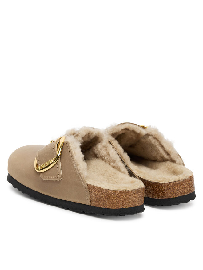 Сабо Boston Big Buckle Shearling 1030444 Birkenstock, коричневый — фото 3