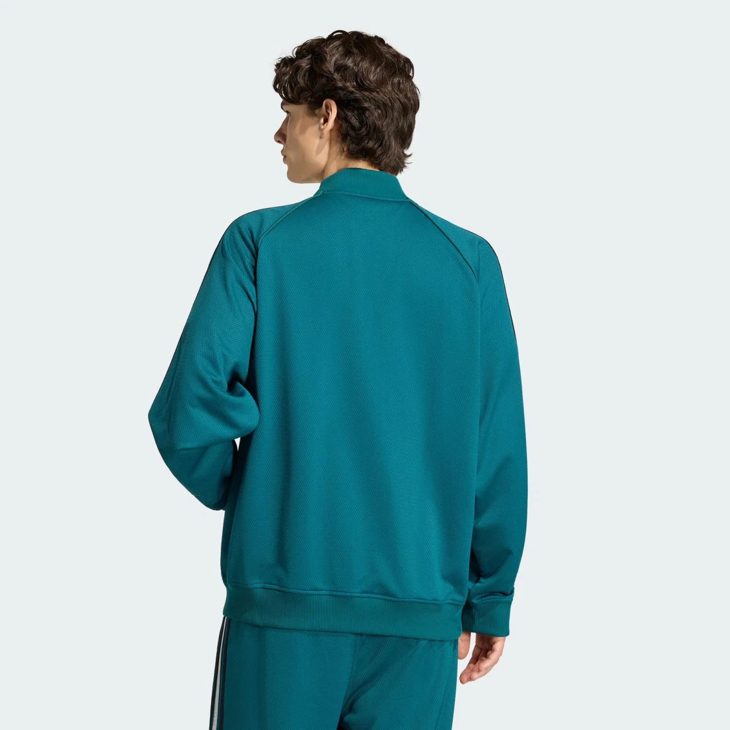 Толстовка на молнии Adidas Originals SST Adicolor Classics цвета ель — фото 3