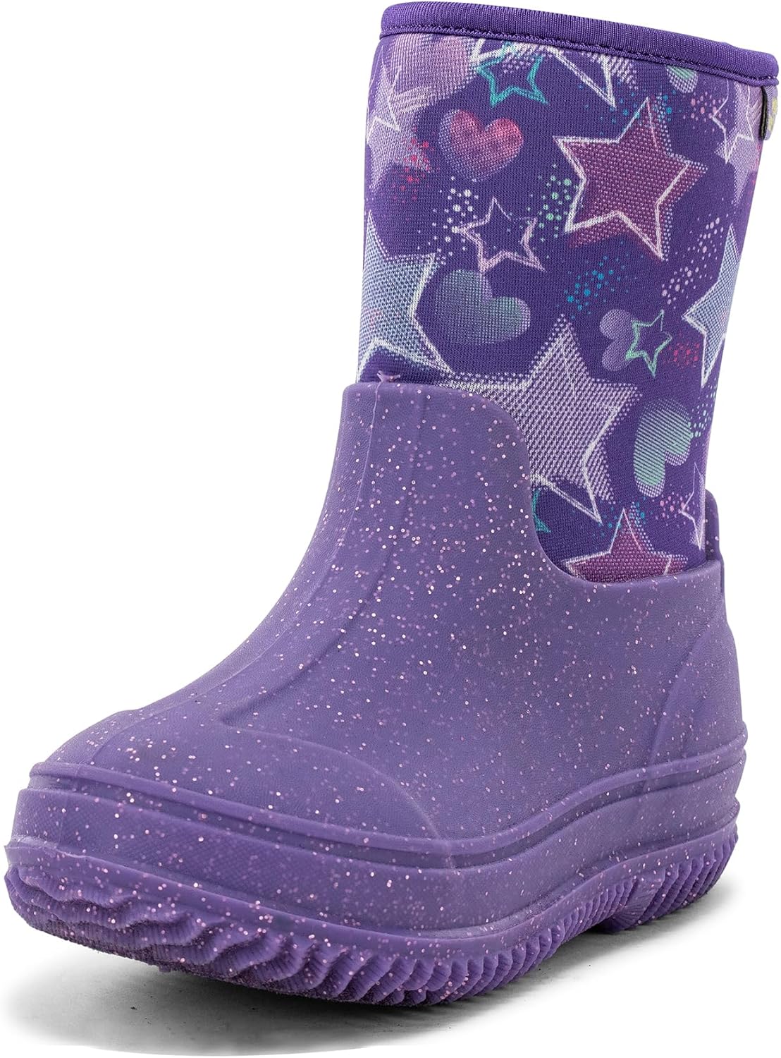 

Детские уличные сапоги Western Chief Kids Freestyle из неопренa, легкие, удобные для детей, водонепроницаемые для дождя, грязи, холодной погоды и снега, для мальчиков и девочек, Purple Hearts