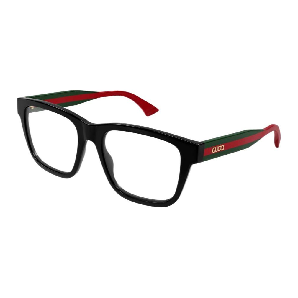 

GUCCI Переработанные ацетатные квадратные очки для мужчин черные, Black