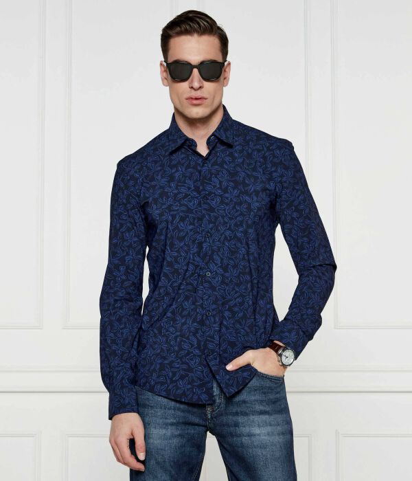 

Рубашка p-roan-kent-c1-233 Slim fit Boss, синий