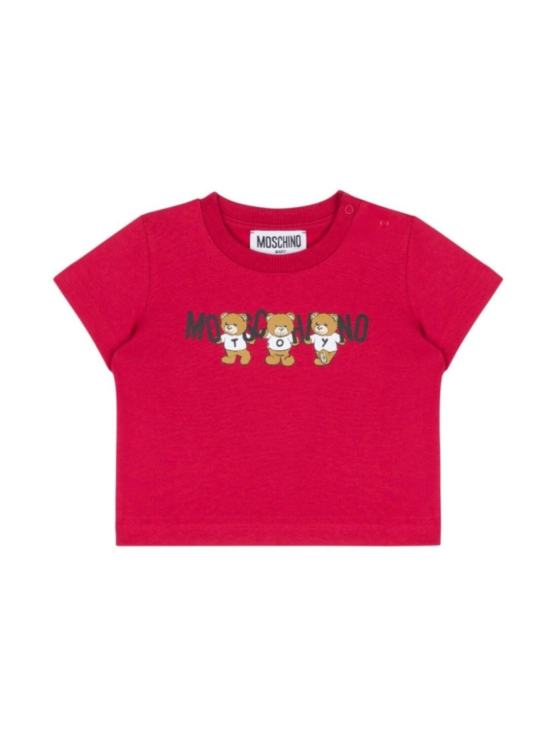 

Moschino Kids футболка из хлопка с принтом «Медвежонок Тедди», красный