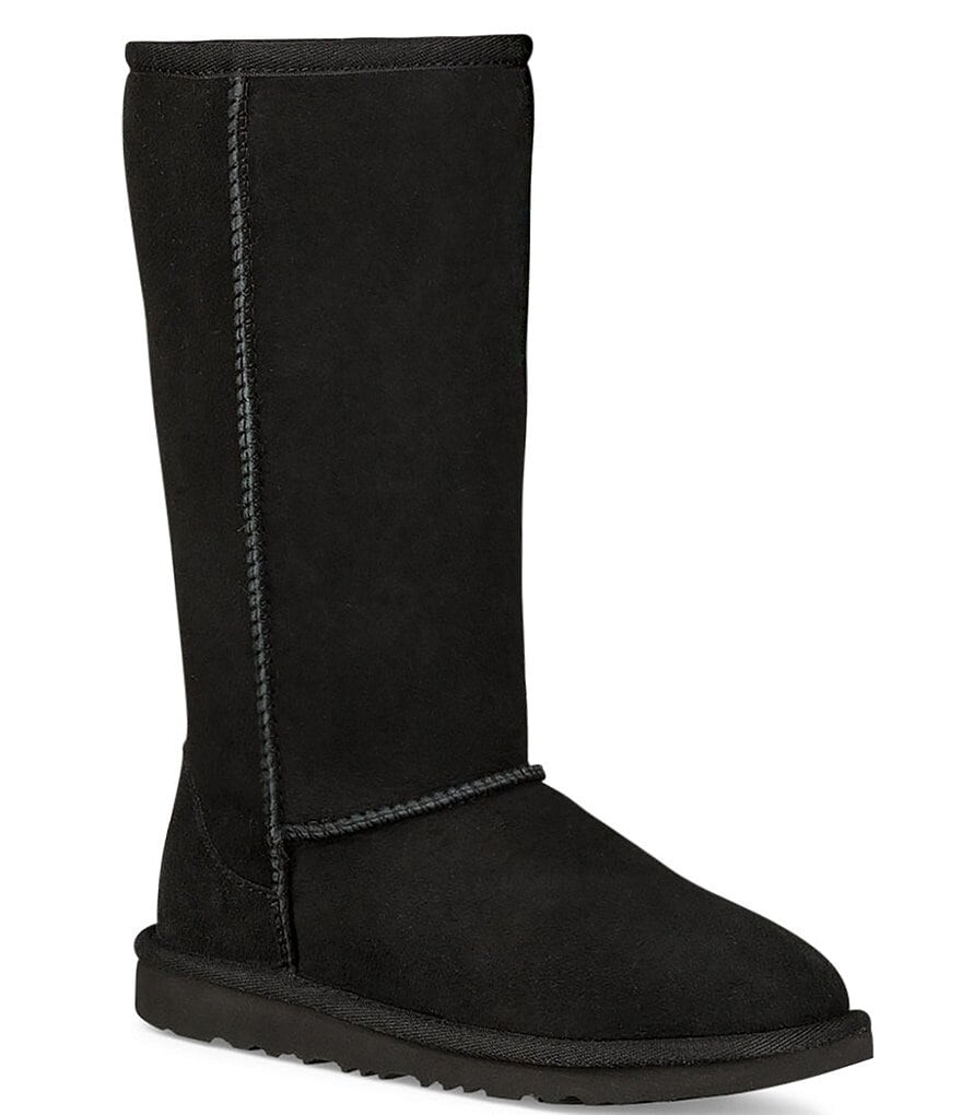 

Детские водонепроницаемые ботинки UGG Classic Tall II (подростковые), черный