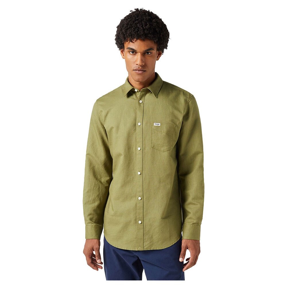 

Рубашка с длинным рукавом Wrangler 112352134 1 Pkt, зеленый