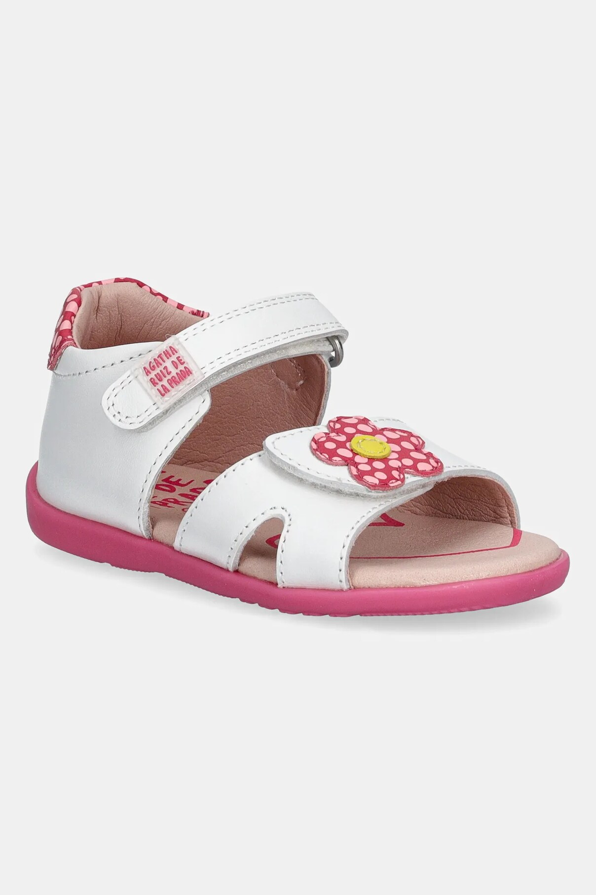 

Детские кожаные сандалии Agatha Ruiz de la Prada, белый