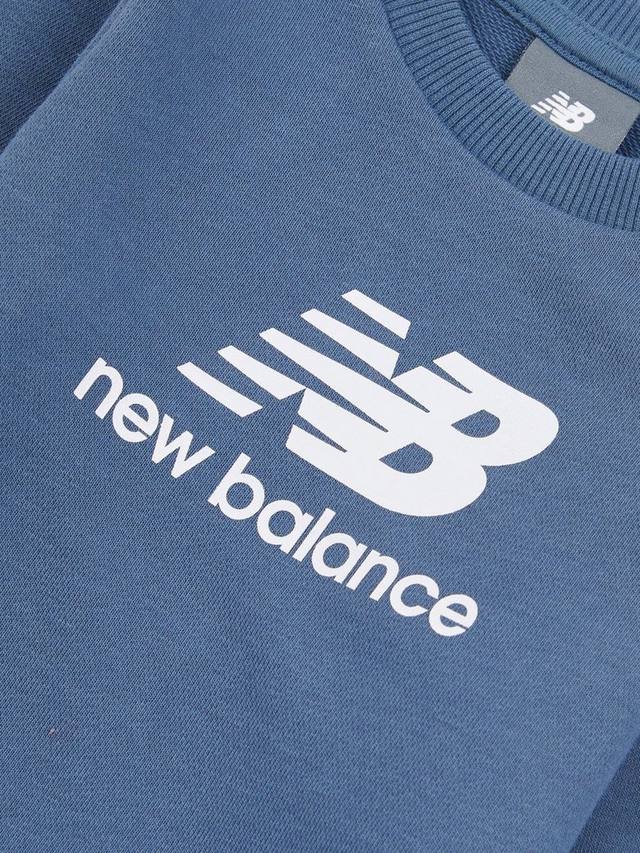 Детский свитшот с логотипом New Balance, Vintage Indigo — фото 3