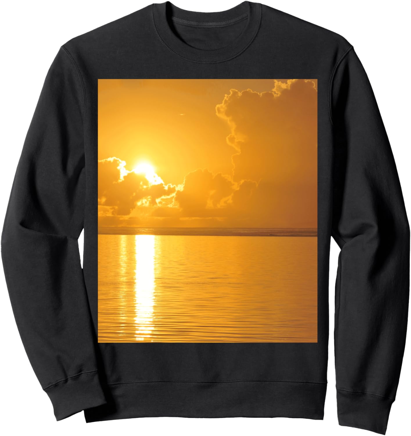 

Толстовка с изображением заката над океаном на Таити Tahiti'S Wave Adventure, черный