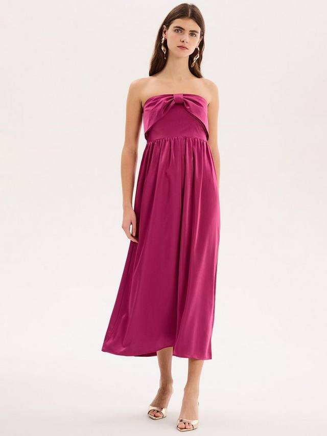 

Платье без бретелек millie bow OMNES, цвет Magenta