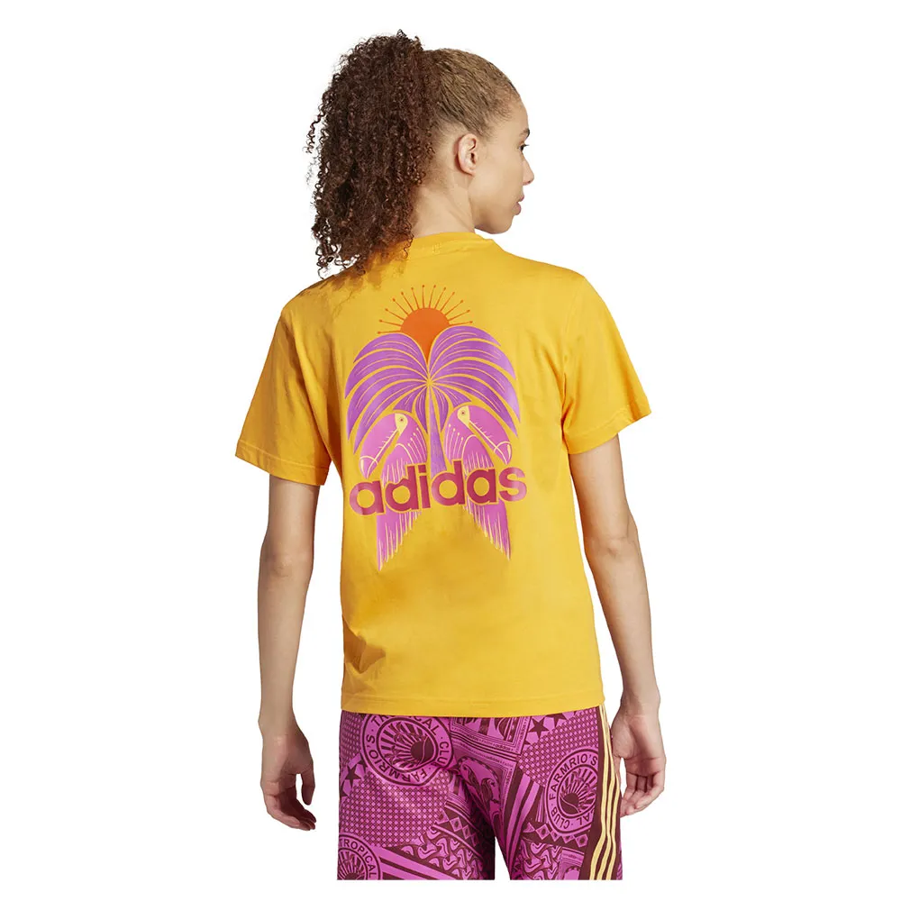 Футболка с коротким рукавом adidas X Farm Graphic, желтый — фото 2